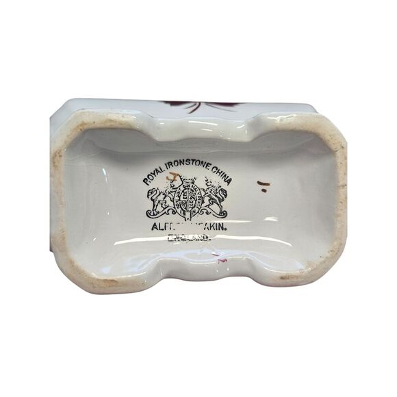 Meakin Tea Leaf Copper Luster Gravy Boat and Underplate, Ironstone - Picture 9 of 10